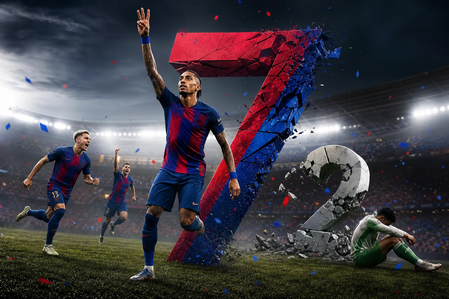 Barcelona rozdrvila Racing 7:2, Raphinha dal hetrik
