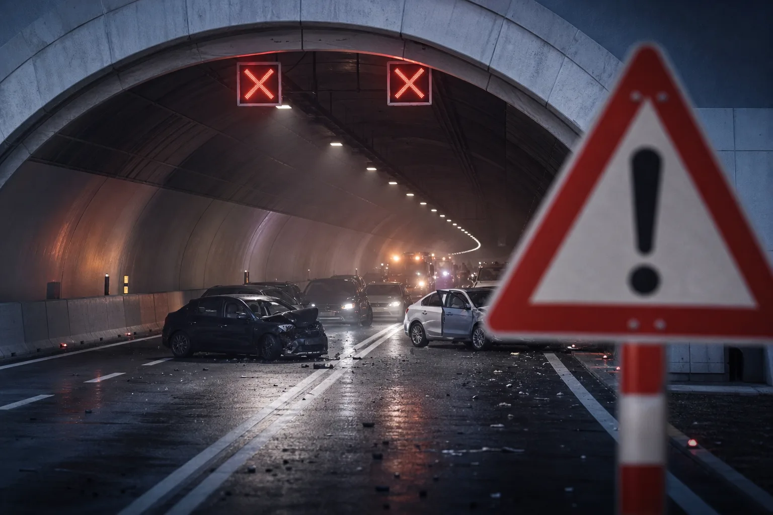 Tunel Sitina uzavreli po zrážke viacerých áut