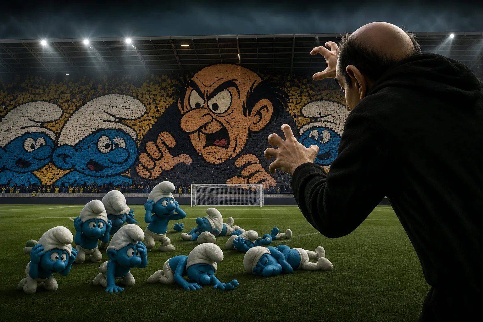 VIDEO Gargamel a šmolkovia. Fanúšikovia DAC vytiahli na slovanistov komické choreo